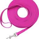Waterproof Long Leash Durable Dog Recall Training Lead Great for Outdoor Hiking, Training, Yard, Beach and Swimming (Purple, 10ft)