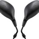 Mokuo GY6 scooter Rearview Mirrors 8mm Fit for Sunl TaoTao Znen Lance Peace JCL Roketa Jonway Bashan 50cc 70cc 110cc 125cc 150cc ATM50 CY50A Chinese Moped Elliptical mirror surface (Oval)