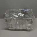 Spectrum Utility Wire Baskets for Organizing - Sturdy Steel Metal Basket Storage Organizer Bin with Handle - Open Wire Storage Baskets for Kitchen Pantry, Cabinets, Closet & Garage Shelves (Satin Nickel PC)