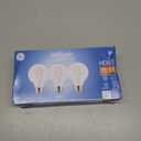 GE Refresh LED Light Bulbs, 40 Watt, Daylight, G25 Globe Bulbs, Clear, Medium Base (3 Pack)