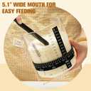 50oz Sourdough Starter Jar Kit, Wide Mouth Sourdough Starter Container for Perfect Sour Dough Bread, Extra-Large Capacity Sourdough Jar, Sourdough Kit(2 Pack)
