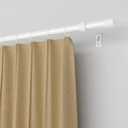 2 Pack White Curtain Rods for Windows 66 to 120, Heavy Duty Adjustable Window Curtain Rod for Living Room, Outdoor Patio, 5/8 inch Diameter Metal Standard Drapery Rod Set with Bracket, Easy Install