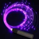 Fiber Optic Whip LED Whips: Tensso 6ft Rechargeable LED Whip Lights for Dance with 7 Colors and 5 Glow Modes, Flow Toy Rave Light Accessories for Dancing, Party, Gift