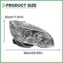 Headlight Assembly for Mercedes Benz W204 C Class Headlamp C300 C230 C350 2008 2009 2010 2011 (Right Passenger Side)