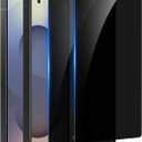 2 Pack for Samsung Galaxy S25 Ultra Privacy Screen Protector Tempered Glass, 25 Anti Spy S25 Ultra Screen Protector, Full Coverage, Case Friendly, Easy Installation (Black)