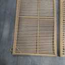 YITAHOME Outdoor Porch Swing, 3-Seater Patio Swing Chair with 4 Comfort Cushions, Sturdy Iron Frame, 800lbs Capacity, Wicker Hanging Bed for Backyard, Garden, Patio, Bedroom (Beige)