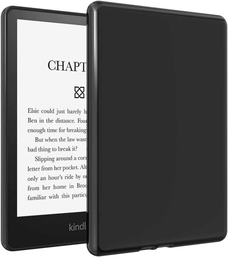Case for 6.8" Kindle Paperwhite 11th Gen 2021, [Lightweight + Protective] Shockproof Soft Ultra Slim Cover, Black