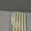 Homemory Waxy Flameless Taper Candles with Remote Timer Dimmer, LED Candlesticks Flickering, Battery Operated Window Candles, 9.6 Inches for Christmas Wedding Celebration Decor, Ivory, 6 Pcs 1Pcs Miss