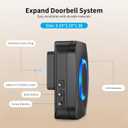 WIFI Wireless Doorbell Chime Compatible with Ring, Nest, Blink Video Doorbells, Smart Indoor Doorbell Receiver with LED Flash Alert for Home Security (1 Pack)