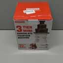SugarWhisk 3 Tier Mini Chocolate Fountain Machine, Easy to Use & Clean, Great for Parties, Events & Weddings, 22 Oz Capacity, White