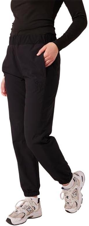 Roxy Women's Ember Textured Jogger Pant Fleece Lined, Hidden Drawstring Waist, Zipper Pockets (Black, XS)
