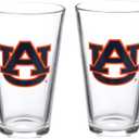 The Memory Company Officially Licensed NCAA 16 oz Pint Glasses Set of 2-16 oz Pint Glass, Licensed Team Drinkware, Stylish Gameday Glassware, Team Logo
