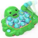 Octopus Vitality Strike Game, Educational Musical Whack-A-Mole Toy with 2 Game Modes, Digital Score Display, Toddler Early Developmental Learning Toy, Fun Birthday Gift for Kids Age 2+ (Green)