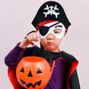 Bencailor 6 Pcs Pirate Costume Kids Toddler Boy Pirate Costume Accessories for Halloween Dress up Themed Party Girls Cosplay