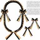 Suncalla 2026 Graduation Leis Graduation Ribbon Lei with Letter Stickers Class of 2026 Double Braided Necklace Gift for Grad Party Accessories