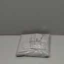 HOMEIDEAS Non-See-Through French Door Curtains Set of 2 for Front Door, Light Filtering Privacy Semi Sheer Window Curtains with Rod Pocket and Tie Back, Light Grey (26W X 72L Inch)