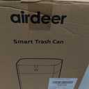 Airdeer Automatic Trash Can, 4 Gallon Self Sealing and Self-Changing Smart Trash Can, Motion Sensor, Touchless Garbage can with lid for Kitchen Bathroom Bedroom, 6 Refill Rings(A1, Black Line)