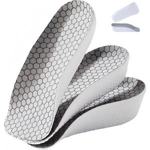 3 Pairs Height-Increasing InsolesHeight boostersHeel Lifts for Shoes,Orthopedic High PadsArch Support Inserts for Men and Women,(Gray0.6"/1"/1.4" Height) (1 Inch)