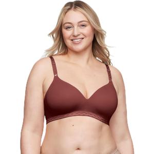Warner's Womens Simply Perfect Super Soft Wireless Lightly Lined Comfort Bra Rm1691t (40B, Pinot Noir)
