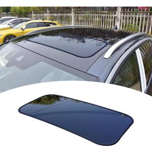 Simulation Sunroof Sticker Vinyl Sunroof Window Protector Film Panoramic Fake Sunroof Exterior Decorative Decal Car Decoration Styling Universal for SUV(15.7x31.5)