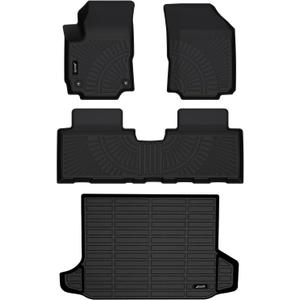 Jenofa-Floor Mats for Chevy Equinox 2018-2024 / GMC Terrain 2018-2024 Floor Mat All Weather Car Mats for Chevrolet Equinox (Not for EV) Full Set Durable Floor Liners Accessories