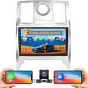 [2+64G] Hikity Android 15 Car Stereo for Chrysler 300C 2004-2011 with Wireless Carplay Android Auto, 9" Touchscreen Car Radio Mirror Link GPS WiFi Bluetooth Radio SWC Backup Cam FM Mic