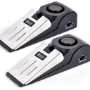 Door Stop Alarm, Door Stopper with 120DB Security Alarm, Floor Wedge Doorstop for Travel Apartment Home House (Pack of 2)