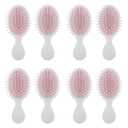 Bridesmaid Proposal Gifts 8pcs Mini Travel Brush bachelorette party accessories Cute hair Brush for Wedding Party Favors for Wedding Party Favors (White, 8pcs)