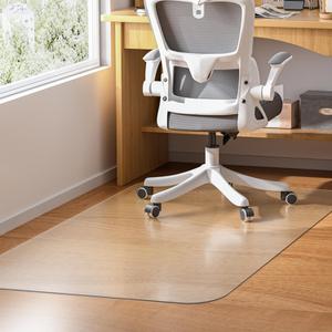 Office Chair Mat for Hardwood Floor - 30" X 48" PVC Clear Floor Protector Mat for Hard Floors, Non-Slip Desk Chair Mat for Home Office, Protects Laminate Tile Vinyl - Can't be Used on Carpet