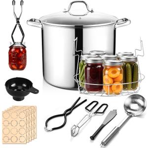 E-far 19QT Canning Pot with Canning Supplies Starter Kit