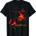 Sagittarius Trending Cool Zodiac Sign T-Shirt, 2XL 