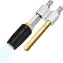 Downstream Injector for Pressure Washer, M5 Twist Adjustable Chemical Soap Shooter Tip with 1/4" Quick Connect, 1000-4500 PSI & 3-7 GPM, Long Reach Soft Wash Nozzle