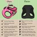 EcoBark Step in Dog Harness - Eco-Friendly Small & Medium Breed Dog Harnesses - Reflective and Adjustable Mini Body Halter Vest - Soft Mesh Toy Breed Harness (Bubblegum Pink, Medium)