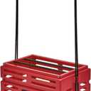 Tourna Ballport Tennis Ball Hopper Holds 80 Balls Durable and Lightweight Red, One Size