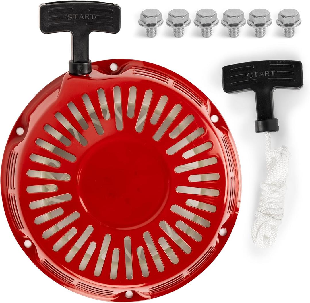 Canamax GX340 GX390 Recoil Starter Pull Start Assembly - Compatible with Honda GX 340 GX 390 188F 11HP 13HP 4-Stroke Engine Generator - Replaces 28400-ZE3-W01ZA 28400-ZE3-W01 Pull Cord Rope
