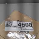 ChrisDowa Cordless 100% Blackout Roller Shade, with Striped Jacquard, Thermal Insulated, UV Protection Fabric, Total Blackout Blinds for Window, French Doors, Home and Office. White, 48" W x 72" H