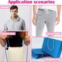 Rhinestone Shoe Laces, Glitter Rope Shoelaces for Sneakers, Round Crystal Bling Shoe Lace (Blue)