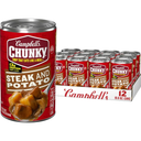 Campbell’s Chunky Soup, Steak and Potato Soup, 18.8 Ounce Can (Pack of 12) BBD; 06/18/27
