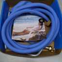 Mellbree Misters for Outside Patio, Standing Outdoor Hose Misting Cooling System, Portable Water Mister for Patio, BBQ, Pool, Garden, Bird Bath, Tanning, Mist Sprinkler for Plants, 80 Inch Blue