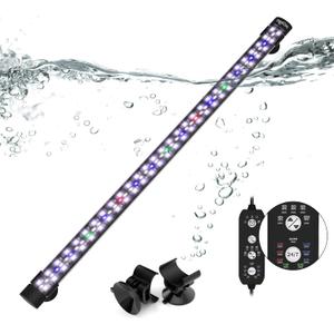 Submersible Aquarium Light for 24 to 43 Inch Fish Tank, 24/7 Cycle Fish Tank Light with Timer, Aquarium Plant Light with Full Spectrum+7 Single Colors, Auto On/Off, Adjustable Brightness (22.8 Inch length)
