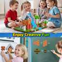 200PCS Magnetic Blocks, Magnetic Building Cube Toys for Kids, STEM Montessori Stacking, Sensory Education Toys for Toddlers Building World Set, Christmas Birthday Gifts for Kids Age 3 4 5 6 7 8 9 10