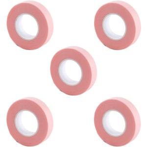 False Eyelash Extension Tape, Non-Woven Adhesive Tape Breathable Adhesive Lash Tape Cosmetic Tools for Grafting Fake Lash (5pcs, Pink)