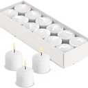 Candle Charisma Fresh Touch Scented Votive Candles - 10 Hour Burn time - Set of 12 for Dinner, Wedding, Halloween and Holiday Decorations