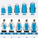 HEETA Waterproof Dry Bag for Women Men, 5L/10L/20L/30L/40L Roll Top Lightweight Dry Storage Bag Backpack with Emergency Whistle for Travel, Kayaking, Boating, Camping, Beach, Cruise Ship Essentials