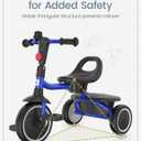Besrey Toddler Tricycle with Bell, Kids Tricycle Age 18 Months to 5 Years, Kids Trike, Toddler Bike for 1.5-5 Year Olds, Baby Trike, Gifts & Toys for Boys & Girls, Blue