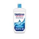 Biotene Oral Rinse Mouthwash for Dry Mouth, Breath Freshener and Dry Mouth Treatment, Fresh Mint - 33.8 fl oz