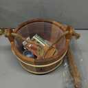 Cedar Sauna Bucket & Ladle (4L, Red Cedar)