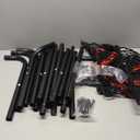 Adjustable Volleyball Rebounder Net 7x4 FT, Steel Frame & High-Tension PE Netting, Durable & Portable Volleyball Training Equipment Practice for Improving Volleying, Bumping, Spiking Skills (black)