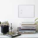Amazon Basics Small Dry Erase Whiteboard, Magnetic Bulletin Board, with Marker and Magnets, 11"W x 14"H, Aluminum Frame