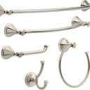 Delta Cassidy (1-Pack) Towel Hooks Brilliance Stainless Steel Double Bathroom J Hooks Wall Mounted for Robes & Towels Hand Towel Hook Holder Kitchen, Bathroom Accessories 79735-SS